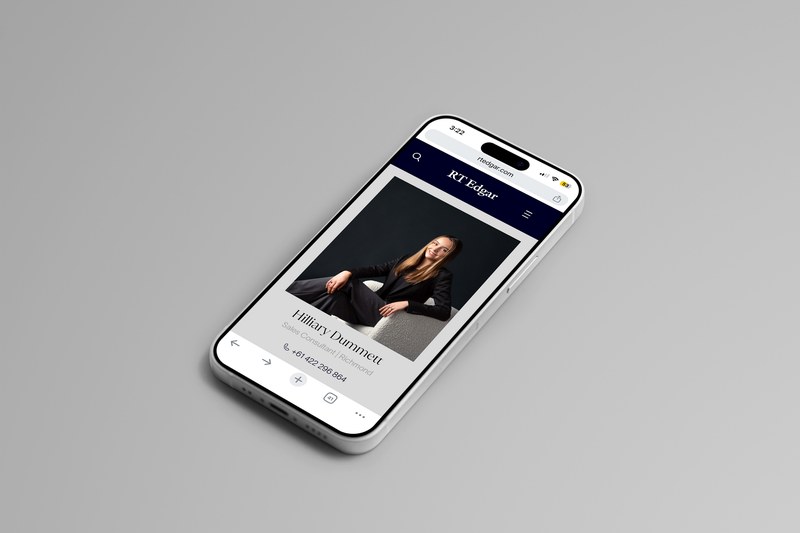 An agent profile page on the RT Edgar website